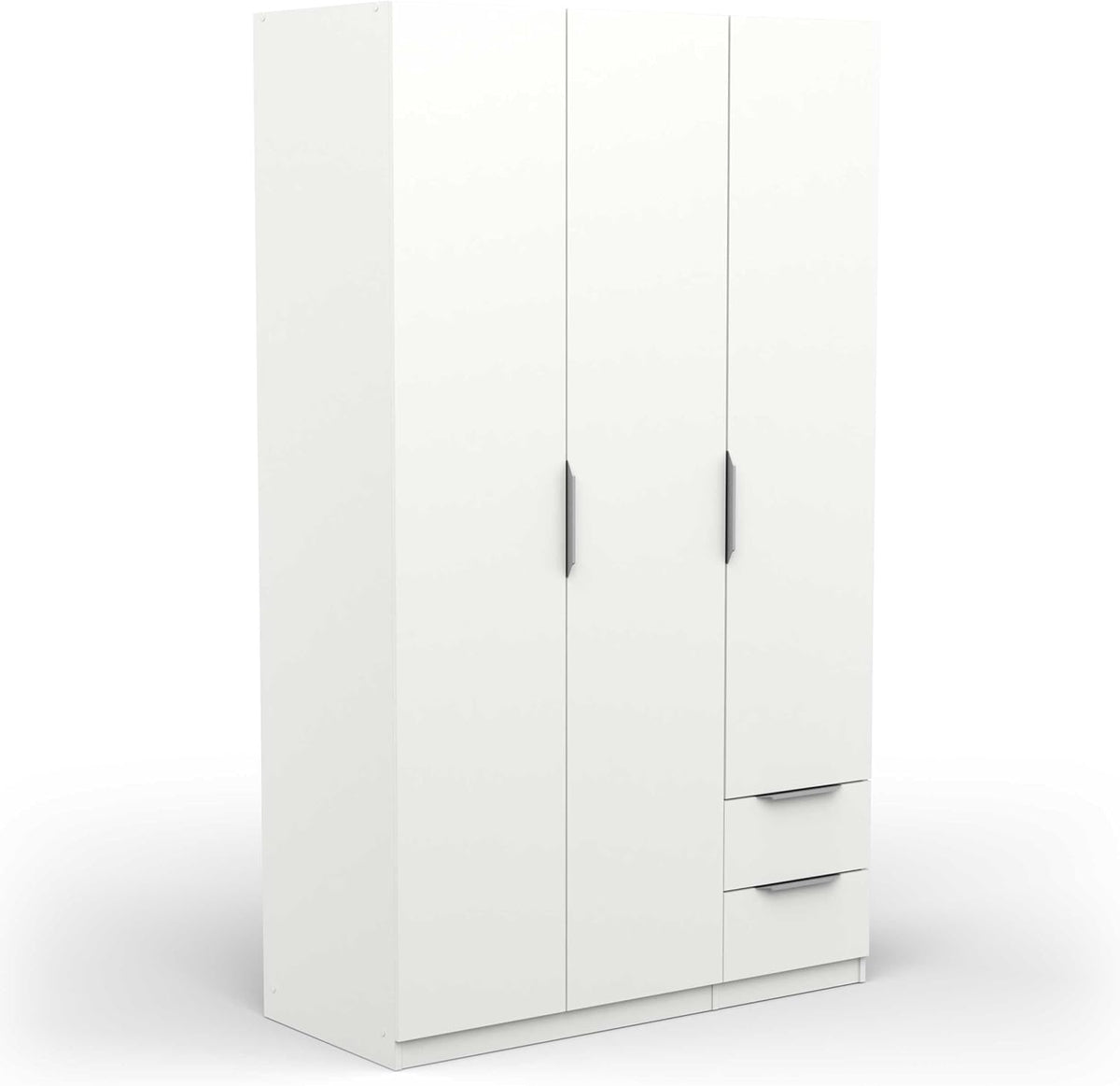 Armario, 119,4 × 51,1 × 203 cm, con cajones, madera, blanco, Demeyere