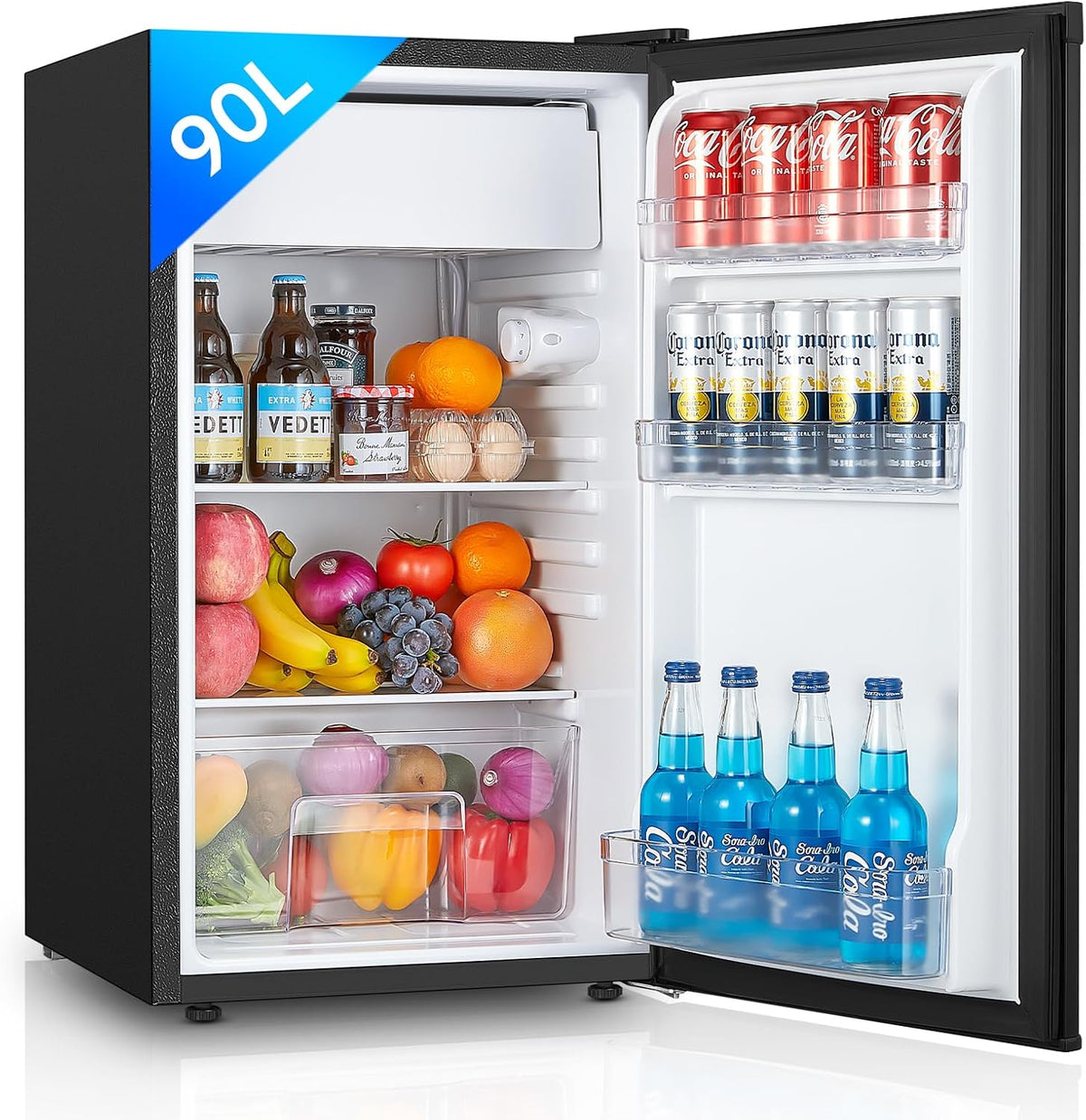 Congelador, 80 × 48 × 44,5 cm, 8,5 L, 84 kWh, regulable, para la cocina, para la oficina, FOHERE