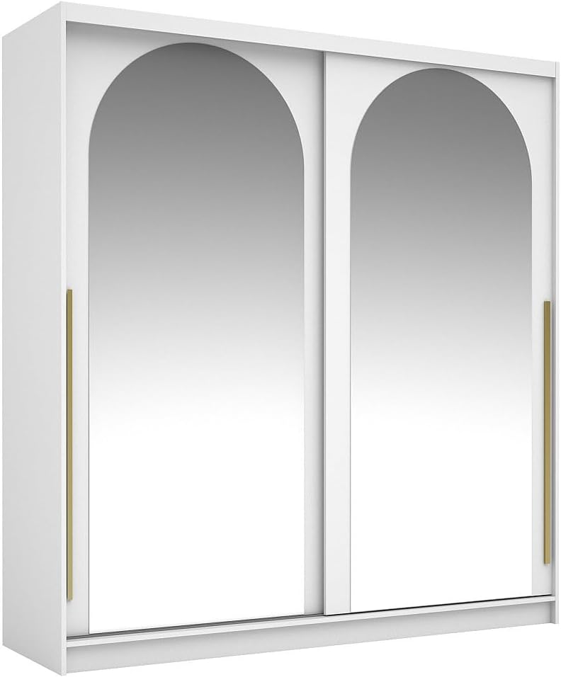 Armario L200, 200 × 215 × 60 cm, blanco, Vente-unique
