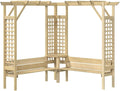 VidaXL pérgola, 190 × 190 × 200 cm, madera