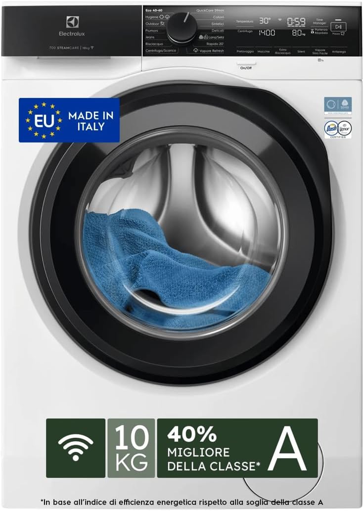 Electrolux EW7F410Y lavadora, 10 kg, con WiFi