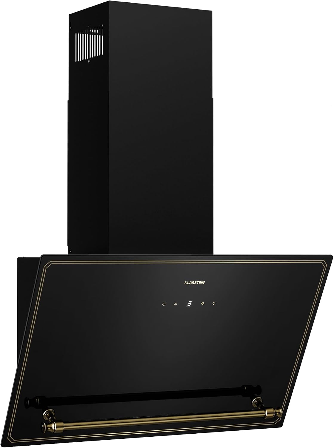Klarstein campana extractora, 60 cm, 336 m³/h, 52 dB, con iluminación LED, negro