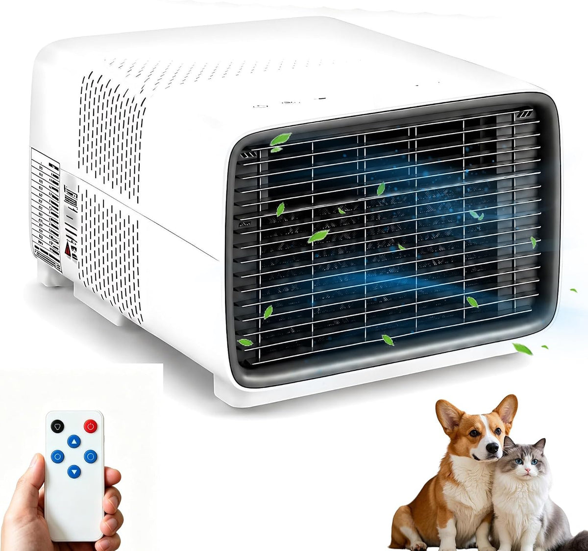 Aire acondicionado, 40 × 30 × 25,5 cm, 2700 BTU, 280 W, QITUJOUR