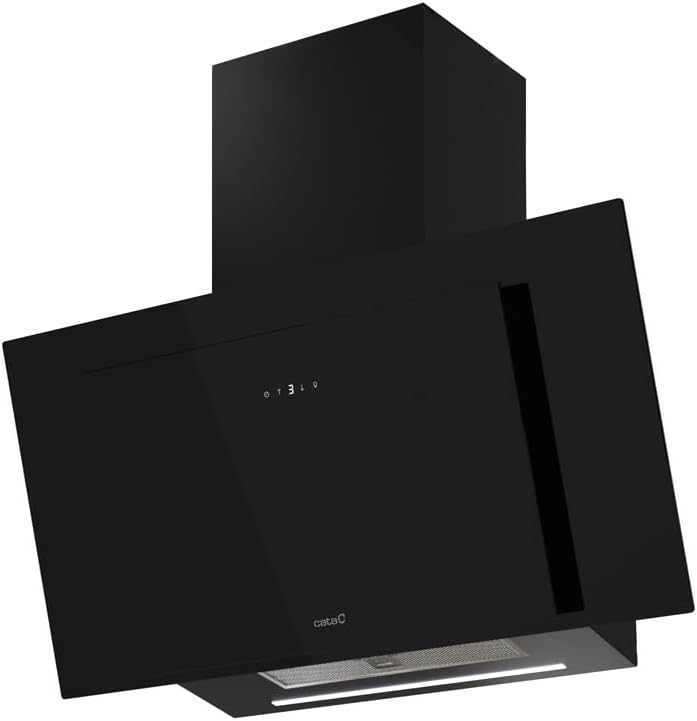 Campana extractora PRO 900, 90 cm, vidrio, negro, Cata