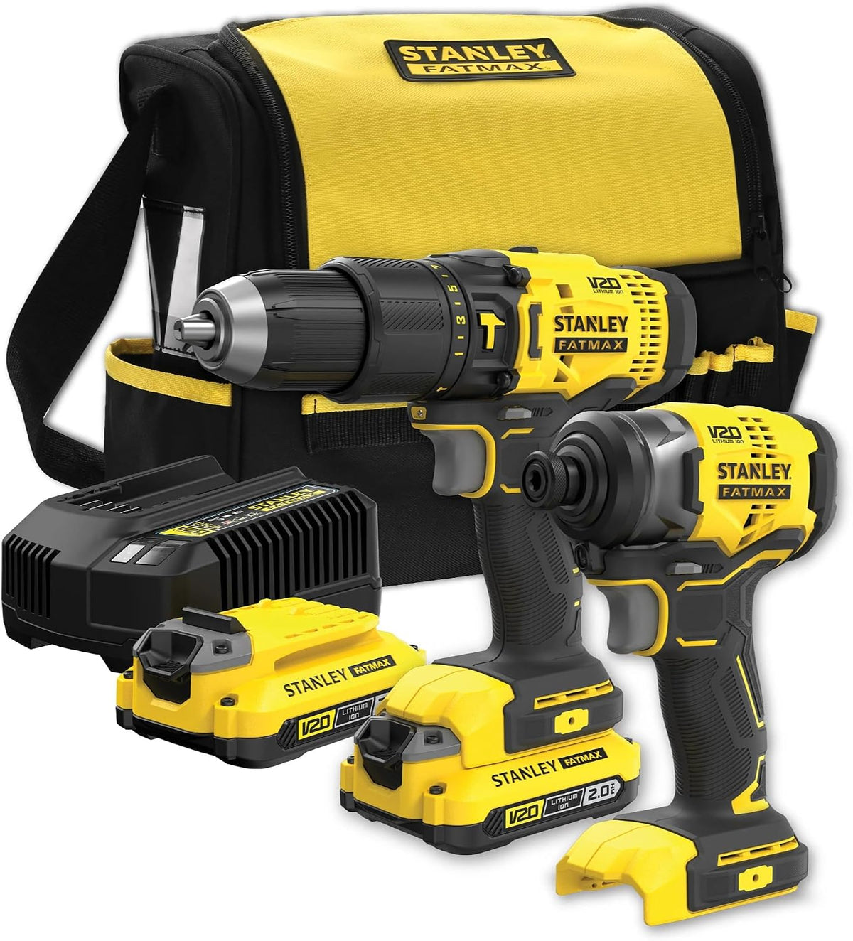 Taladro SFMCK465D2S-QW, 18 V, inalámbrico, STANLEY