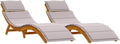 VidaXL tumbona, 55 × 184 × 64 cm, 2 unidades, madera, gris
