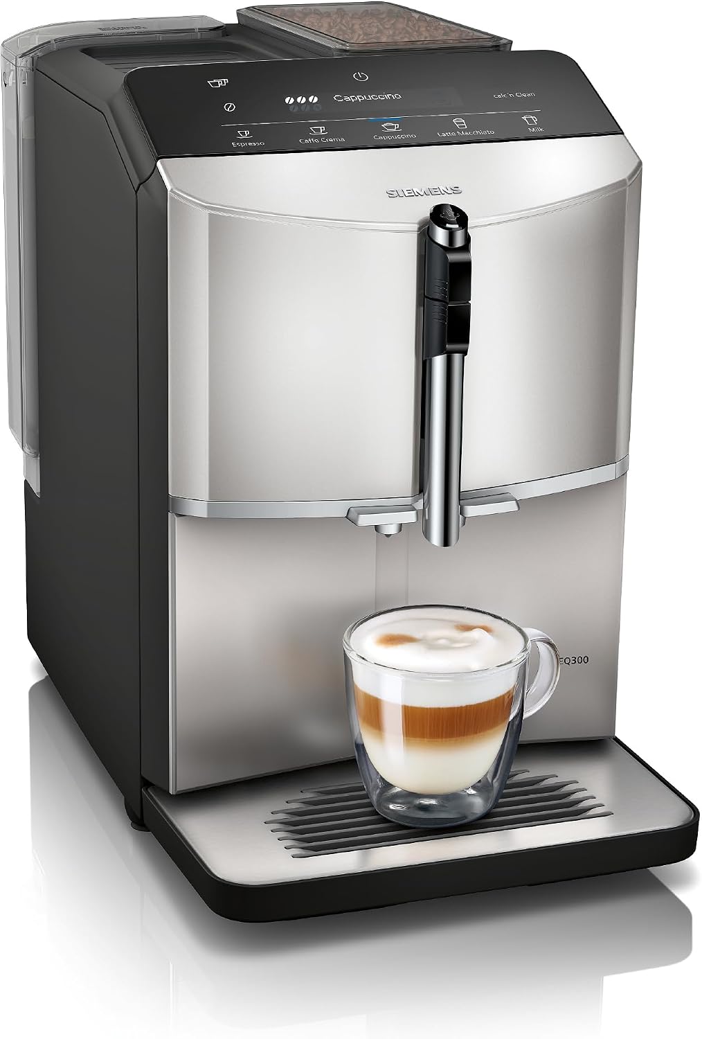 SIEMENS EQ300 cafetera, acero