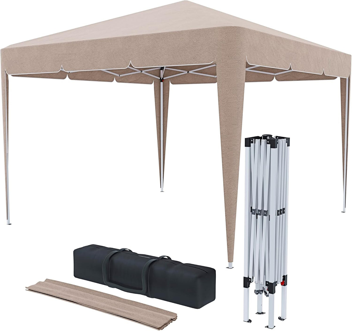 Cenador de jardín g/m2, 3 × 3 m, plegable, acero, Arreditaly