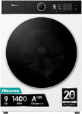 Hisense WF5I9043BWFS lavadora, 47 cm, 9 kg, vidrio, blanco