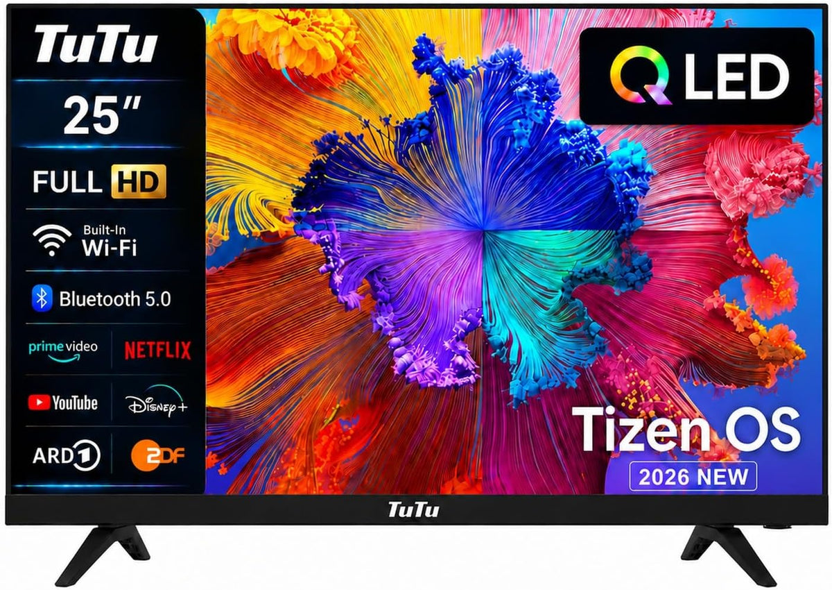 Smart TV TU25Q1FQ-T8, 64 cm, control inteligente, TuTu