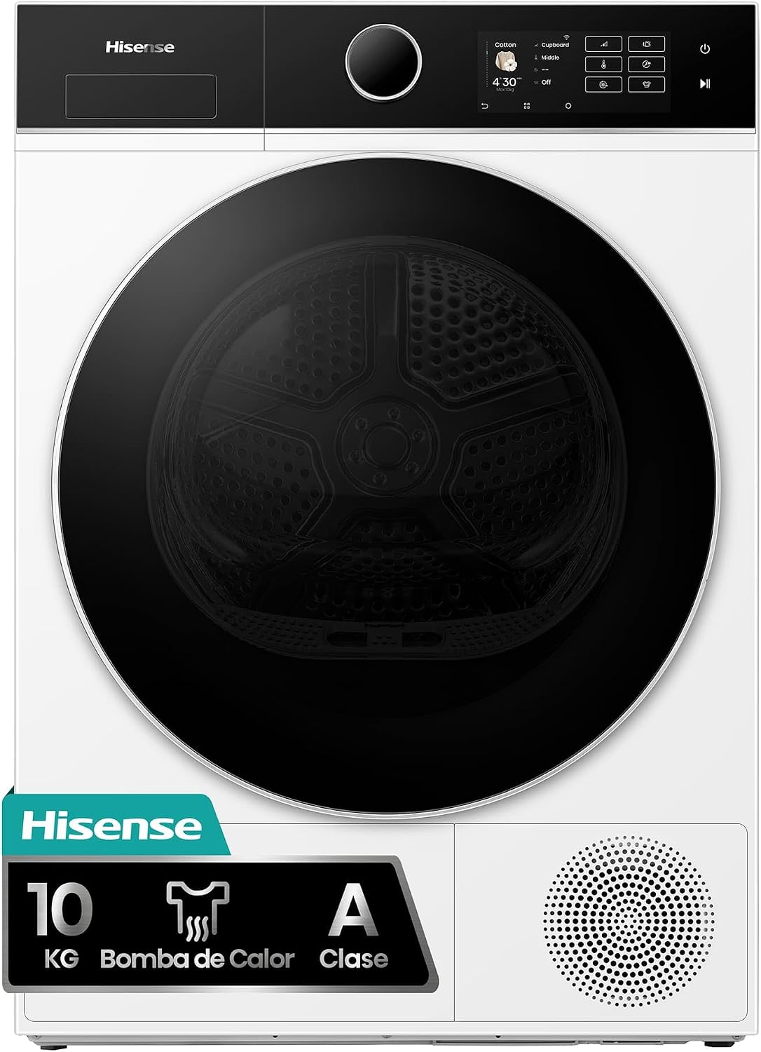 Hisense DH5I104BWAB secadora con bomba de calor, 64 cm, 10 kg