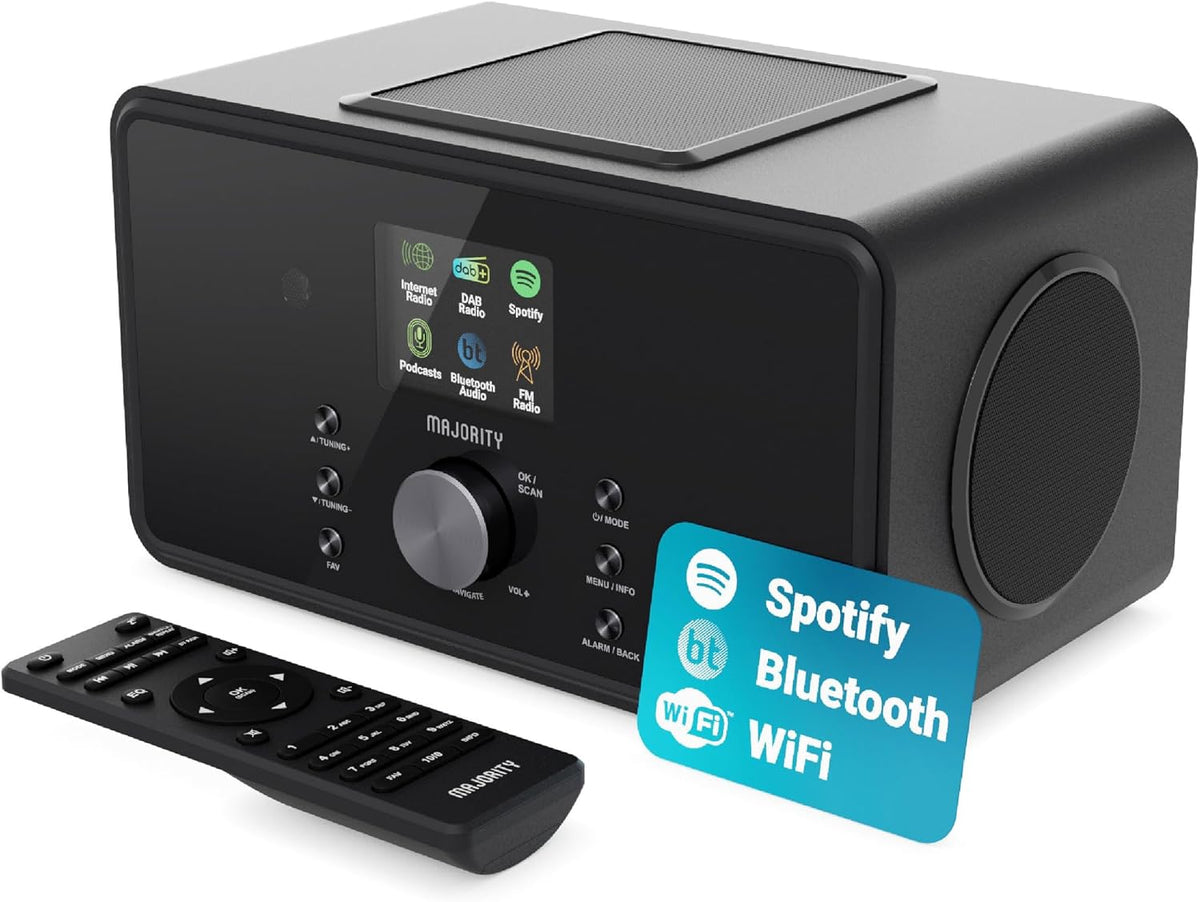 Radios de internet, 23,5 × 12,8 × 13,5 cm, MAJORITY