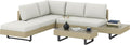 Outsunny conjunto de jardín, 196 × 69 × 59 cm, 3 unidades, beige, para el jardín